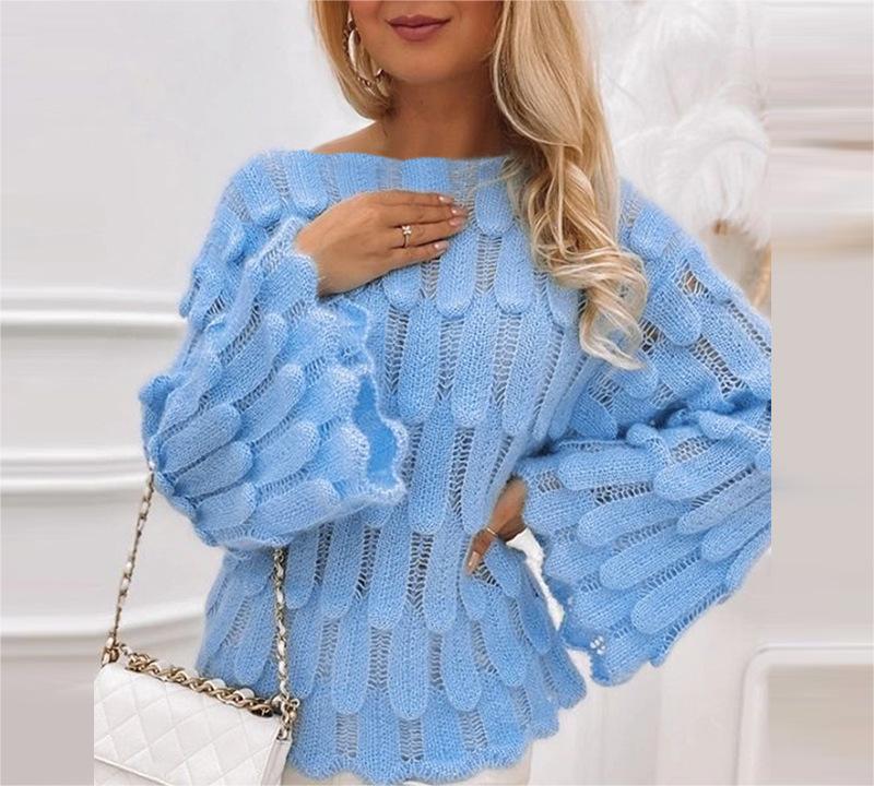 Autumn And Winter Elegant Texture Knitted Sweaters Women's Clothing